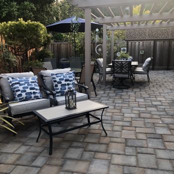 Bay Green Landscape - Main backyard with all new pavers - Landscaping Near Me - Rodeo, California