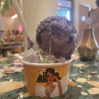 Sampaguita - Ube Latte, Buko Pandan with uba sauce & ube sprinkles - Ice Cream & Frozen Yogurt Near Me - Orlando, Florida Sampaguita - Ube Latte, Buko Pandan with uba sauce & ube sprinkles - Ice Cream & Frozen Yogurt Near Me - Orlando, Florida
