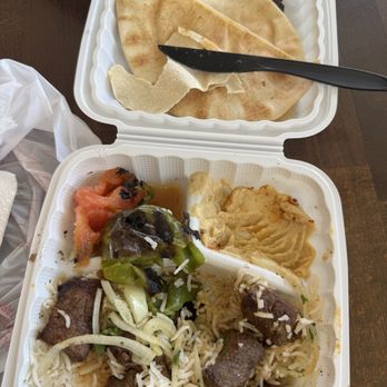 Garni Meat Market - Beef Tikka with rice hummus - Chicken Shop Near Me - Pasadena, California