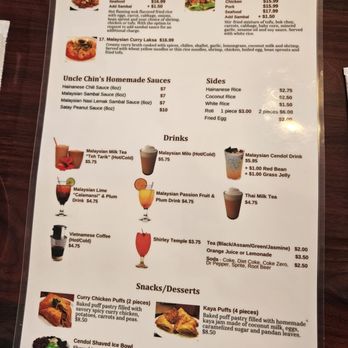 Uncle Chin's Kitchen - Menu - drinks & for dessert - Malaysian Near Me - Katy, Texas Uncle Chin's Kitchen - Menu - drinks & for dessert - Malaysian Near Me - Katy, Texas