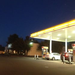 Shell - Shell station at night