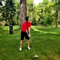 Whispering Firs Golf Course - Teeing off.