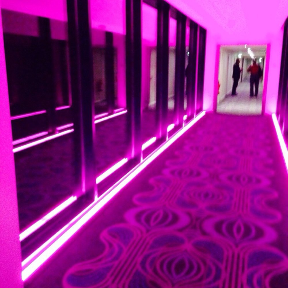 nhow BERLIN - Pink neon hallway lighting - Hotels Near Me - Berlin, BE