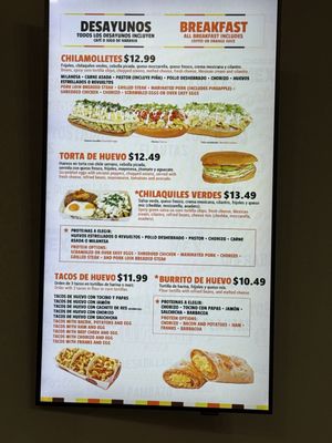 Menu photo 1 La Hechizera Tortas & Bar Grand Prairie, TX