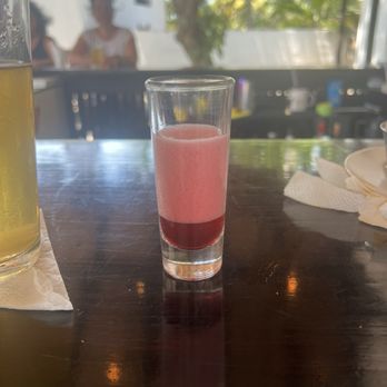 Isla Brewing Company - A small tasting of their hibiscus seltzer. It was yummy. - Breweries Near Me - Isla Mujeres, ROO Isla Brewing Company - A small tasting of their hibiscus seltzer. It was yummy. - Breweries Near Me - Isla Mujeres, ROO