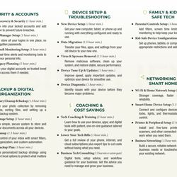Service Menu
