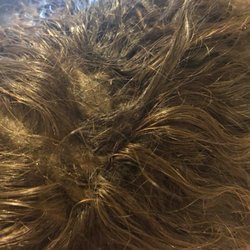 Wiglicious Wig Boutique - Where she attempted to glue loose hair over the bald spots in the wig
