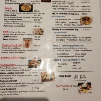 Ray's Crab Shack - Menu 1 - Seafood Near Me - Newark, California