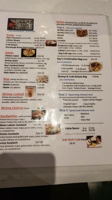 Menu photo 7 Ray's Crab Shack Newark, CA