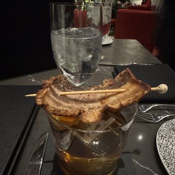 Amore - Seasonal bourbon cocktail with bacon pancetta - Steakhouses Near Me - Fort Wayne, Indiana