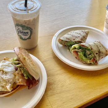 The Green Room - Bernie's on Plain Bagel, Iced Coffee, B-each-L-T on Gluten Free Wrap, Tea - Juice Bars & Smoothies Near Me - Hampton, New Hampshire The Green Room - Bernie's on Plain Bagel, Iced Coffee, B-each-L-T on Gluten Free Wrap, Tea - Juice Bars & Smoothies Near Me - Hampton, New Hampshire
