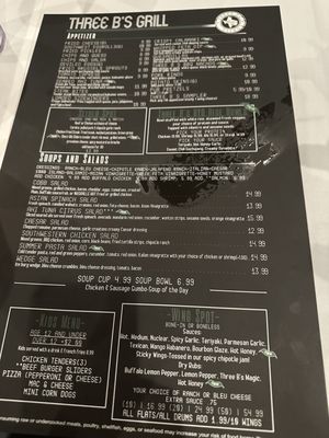 Menu photo 4 Three B's On The Green Porter, TX