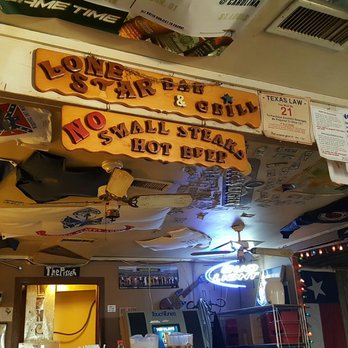 Lone Star Bar & Grill - a sign for lone star bar and grill - American Near Me - Amarillo, Texas