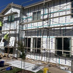 Atlas Stucco - Proper flashing and a complete waterproofing system are installed to protect the structure and prepare for a long-lasting stucco finish.