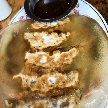 Ramen Wasabi - Hanetsuki Gyoza Dumpling- Berkshire pork, cabbage, scallions, miso vinaigrette - Ramen Near Me - Chicago, Illinois