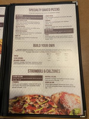 Menu photo 1 Big Daddy's Pizza Elizabeth City, NC