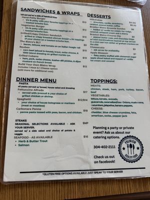 Menu photo 3 The Braxton Bistro Sutton, WV