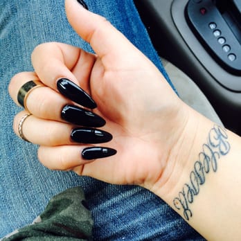 Vans Nail's - $40 black gel, acrylic long set. Asked for almond shape, satisfied. Except not even a week later... TBC - Nail Salons Near Me - Lemon Grove, California Vans Nail's - $40 black gel, acrylic long set. Asked for almond shape, satisfied. Except not even a week later... TBC - Nail Salons Near Me - Lemon Grove, California