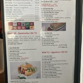 Pho Bar - Pho Bar.  Drinks and appetizers. - The menu features Vietnamese drinks, spring rolls, sandwiches, and fried appetizers, with prices and descriptions for each item. - Vietnamese Near Me - Rio Rancho, New Mexico