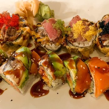 Yamamori - Fantastic Roll (top), Yamamori roll (bottom) - Japanese Near Me - Pearland, Texas Yamamori - Fantastic Roll (top), Yamamori roll (bottom) - Japanese Near Me - Pearland, Texas