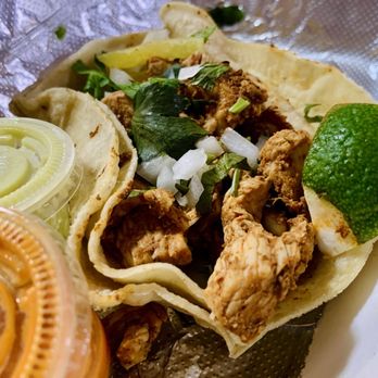 Jus’ Tacos - Chicken al pastor taco in corn tortilla - Tacos Near Me - South Orange, New Jersey Jus’ Tacos - Chicken al pastor taco in corn tortilla - Tacos Near Me - South Orange, New Jersey