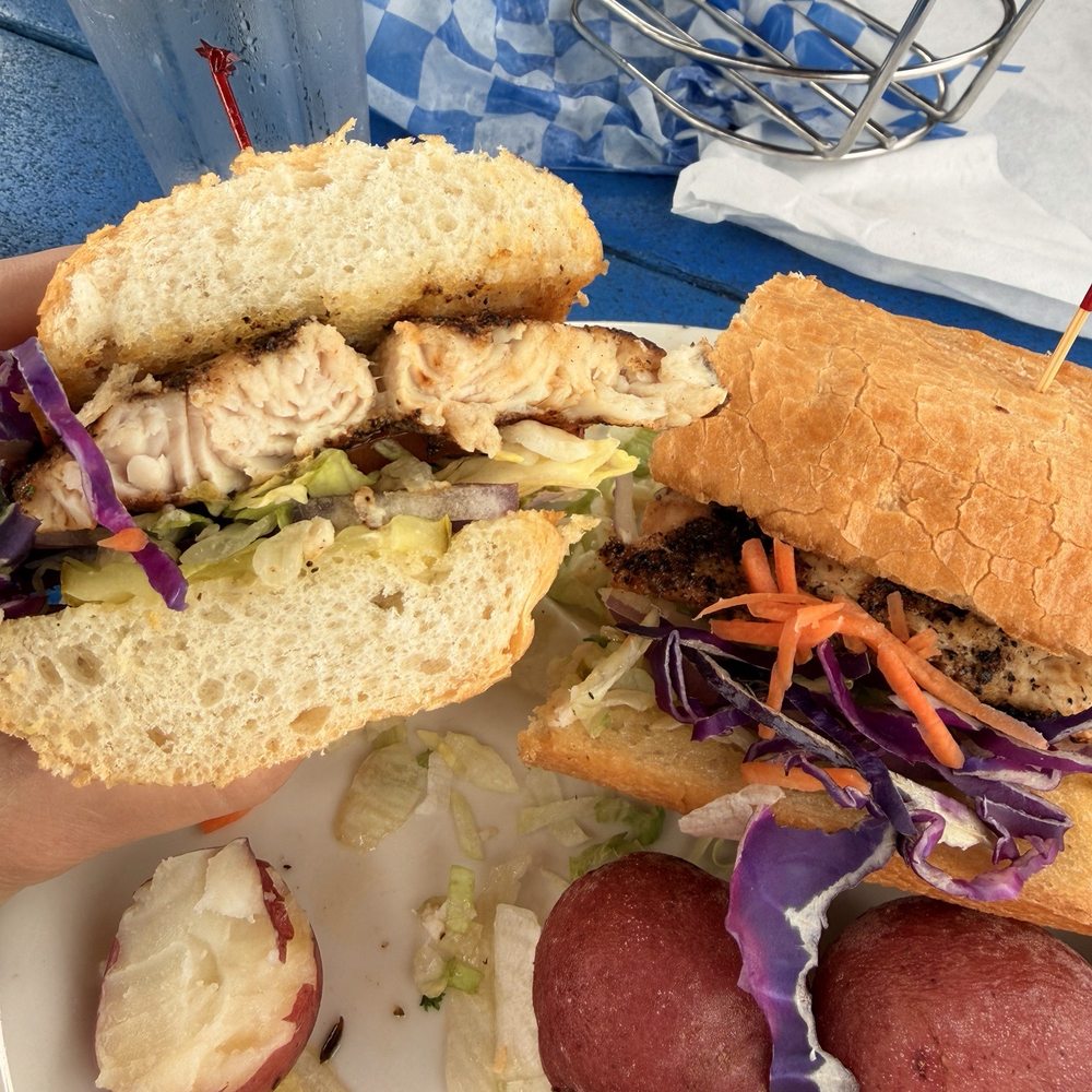 Flounder's Chowder House - Fish Po' Boy - Seafood Near Me - Gulf Breeze, Florida Flounder's Chowder House - Fish Po' Boy - Seafood Near Me - Gulf Breeze, Florida