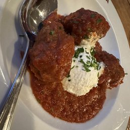 Meatballs appetizer was fine, but most places have better Meatballs appetizer was fine, but most places have better