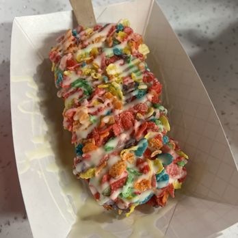 The Paleta Bar - Taro flavor with fruity pebbles and white chocolate - Ice Cream & Frozen Yogurt Near Me - Overland Park, Kansas