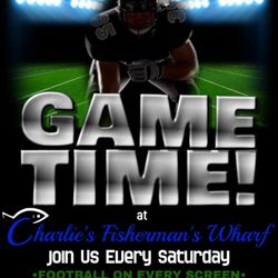 Charlie's Fisherman's Wharf - Join us every Saturday during football season for fun, football, and weekend specials!