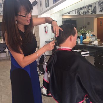 Lisa's Perfect Cuts - We had to look through a hair style book to pick JJ's hairstyle that he wanted. - Hair Salons Near Me - Sunnyvale, California