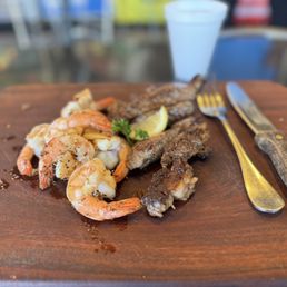 Steak and shrimp