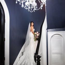 Uptown Social - Bride on our Historic Stairs at Uptown Social