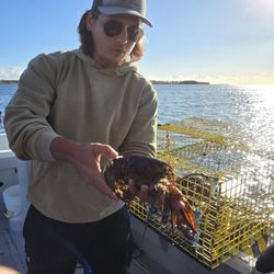 Tranquility Cove Adventures - Spencer explaining how lobsters she'd their skin