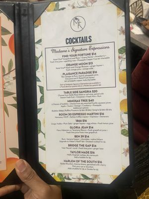 Menu photo 2 Madame Fortune Tampa, FL