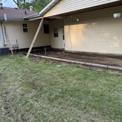 Caveman Concrete Construction - The after removal of patio and being set up to pour