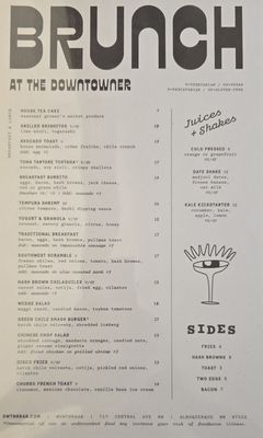 Menu photo 2 DWTNR Bar & Restaurant Albuquerque, NM Menu photo 2 DWTNR Bar & Restaurant Albuquerque, NM