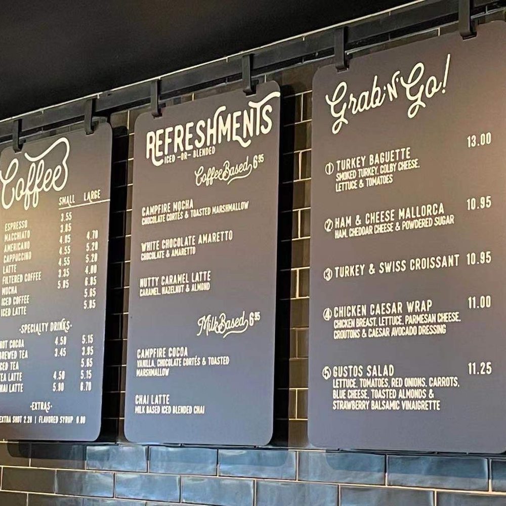 Menu board