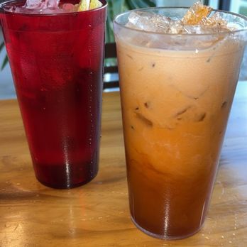 Mercy Thai Restaurant - Thai Tea, Iced Water with Lemon - Thai Near Me - Council Bluffs, Iowa