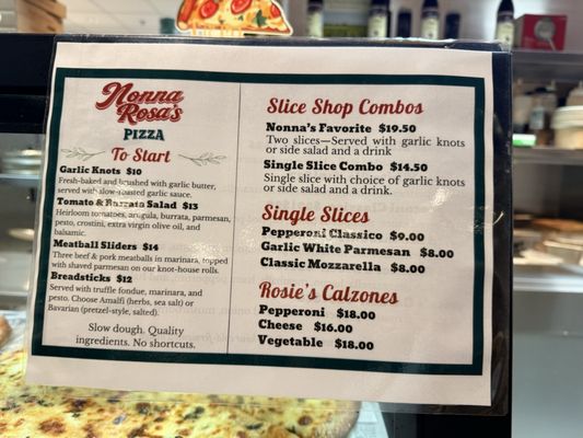 Menu photo 1 Nonna Rosa’s Pizza High Point, NC