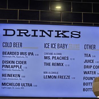 Slim & Husky’s - Drinks - Pizza Near Me - Nashville, Tennessee