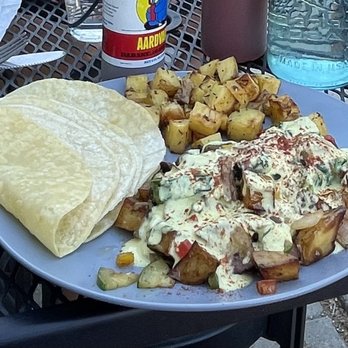 Riverwalk Park Inn Cafe - Vegan Hash with Hollandaise and potato side - Breakfast & Brunch Near Me - Chelan, Washington Riverwalk Park Inn Cafe - Vegan Hash with Hollandaise and potato side - Breakfast & Brunch Near Me - Chelan, Washington