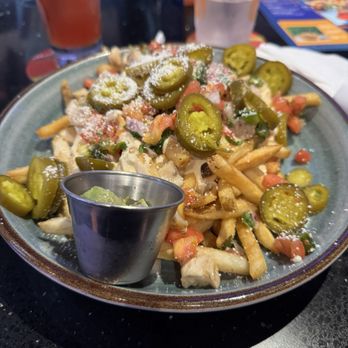 Dave & Buster's Orland Park - Loaded Barbacoa Fries( instead of shredded beef, we substituted for chicken) - American Near Me - Orland Park, Illinois