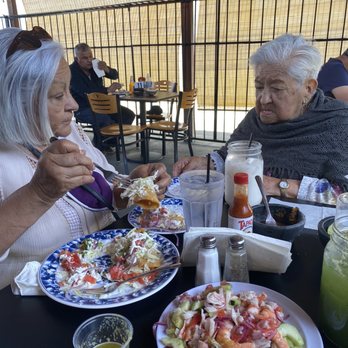 Playas De Nayarit - Mom and Tia Rosa enjoying the Mixta Tostada - Mexican Near Me - El Monte, California Playas De Nayarit - Mom and Tia Rosa enjoying the Mixta Tostada - Mexican Near Me - El Monte, California