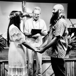 Calvary Chapel South Maui - In the name of Jesus we were married before the cross by a very honorable man and one of our personal heroes. Mahalo Nui Loa Pastor Kirk.