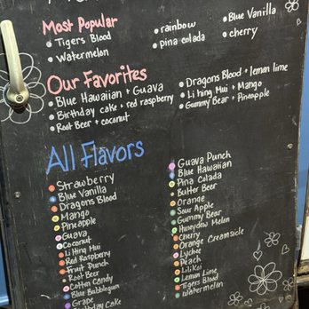 Gus Hawaiian Shave Ice - Menu - Shaved Ice Near Me - Kihei, Hawaii Gus Hawaiian Shave Ice - Menu - Shaved Ice Near Me - Kihei, Hawaii