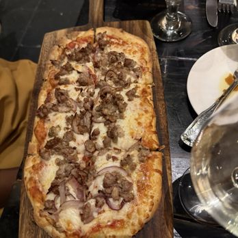 Bocconcino - Pinsa salsiccia - Italian Near Me - San Francisco, California Bocconcino - Pinsa salsiccia - Italian Near Me - San Francisco, California