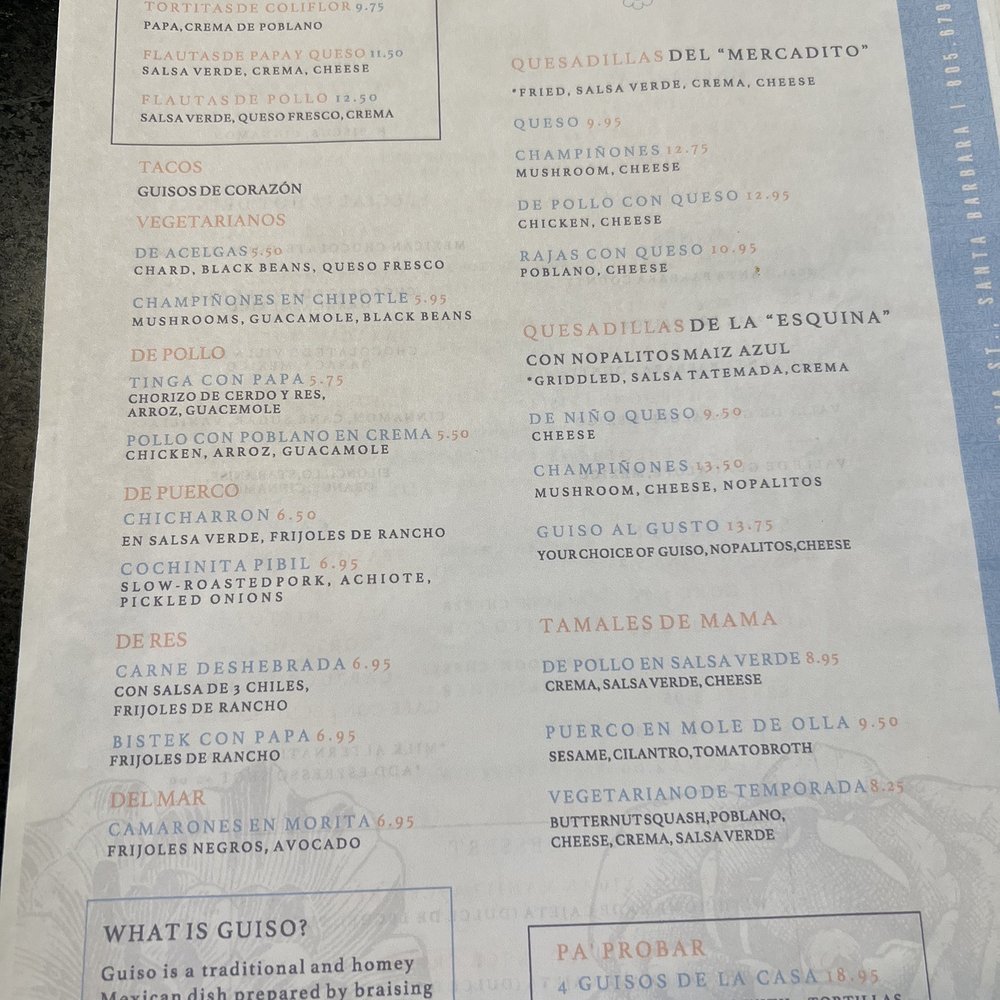 Corazon Comedor - Menu - Mexican Near Me - Santa Barbara, California Corazon Comedor - Menu - Mexican Near Me - Santa Barbara, California