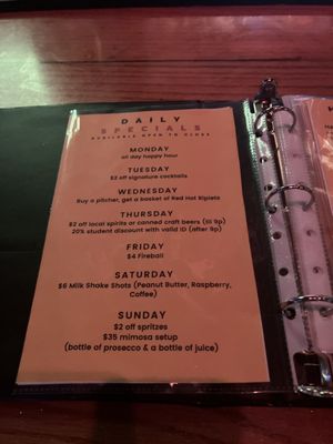 Menu photo 1 HandleBar St Louis, MO Menu photo 1 HandleBar St Louis, MO