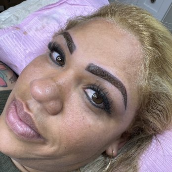 Brows and Beauty Lounge - Glam lashes and brow correction  using powder brow technique - Skin Care Near Me - Brooklyn, New York
