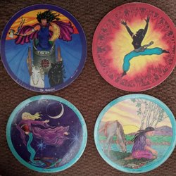 Coventina Waterhawk - Tarot cards are used during an intuitive reading.